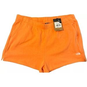 THE‎ NORTH FACE Shorts Women’s 2XL Orange Half Dome Fleece Standard Fit Pockets